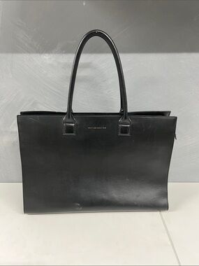 WANT Les Essentiels Black Leather Tote
